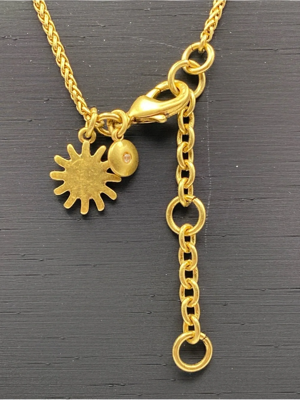 J.Crew Gold-Plated Celestial Sun & Stamped Coin Medallion Pendant Necklace
